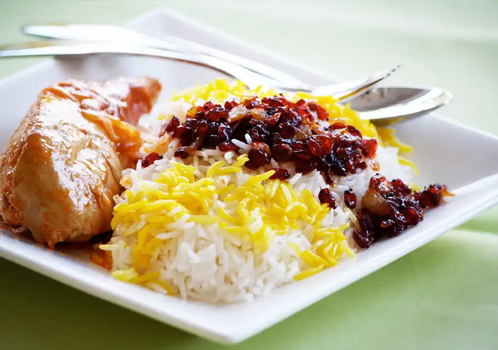 تزئین برنج مجلسی